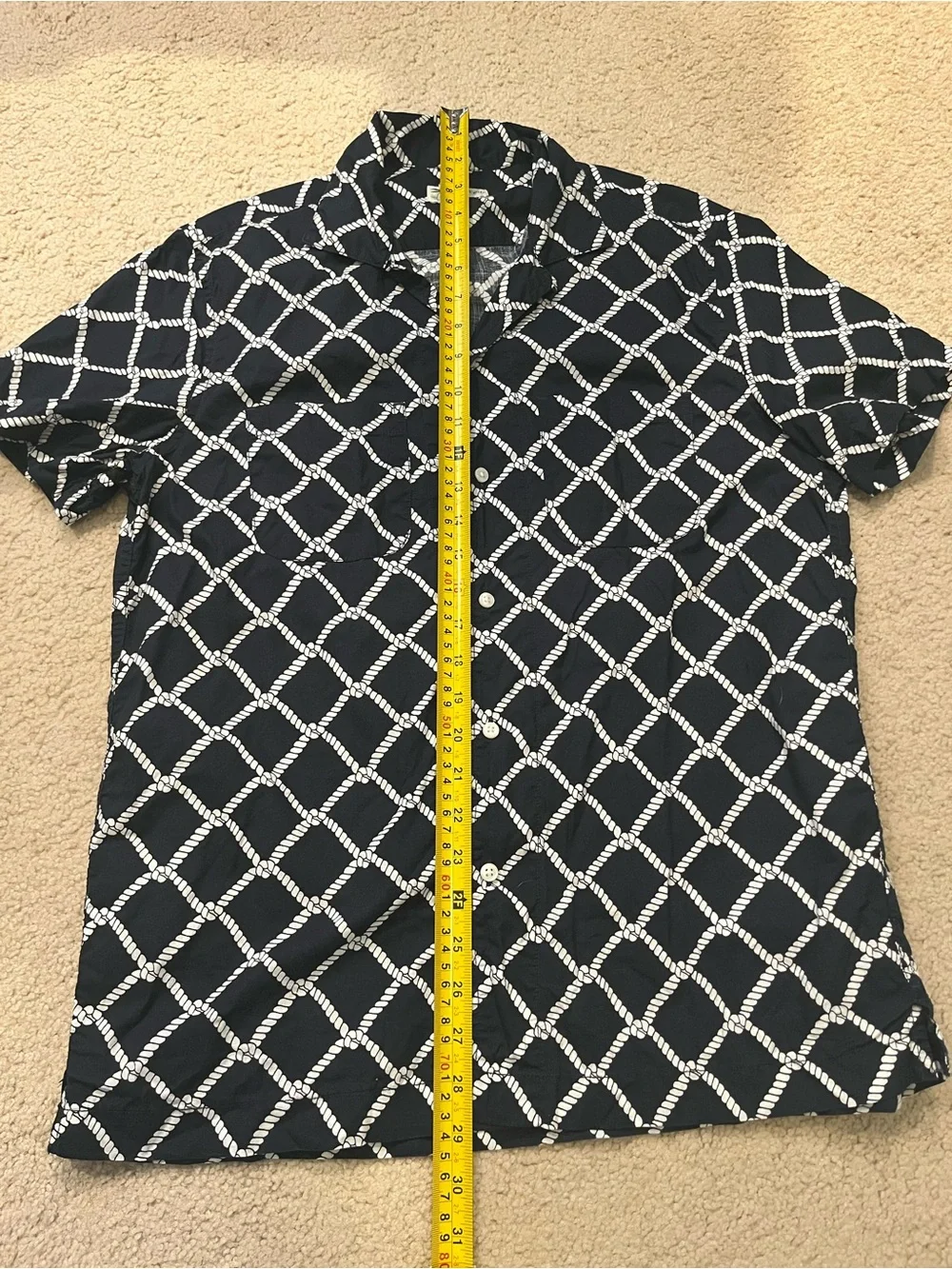 J. Crew Cotton Slub Camp Button Down Shirt